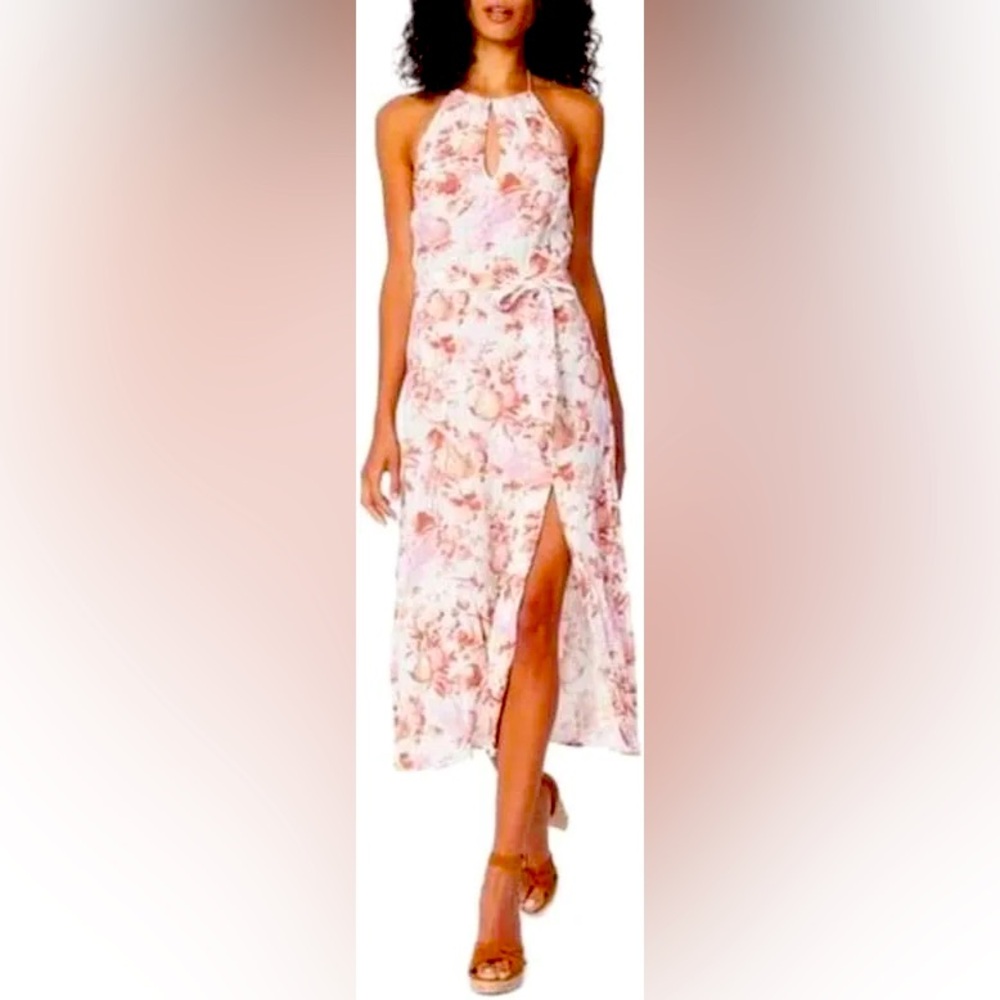 PAIGE Women's Jade Halter Neck Midi Dress| Fruit Print| SZ L